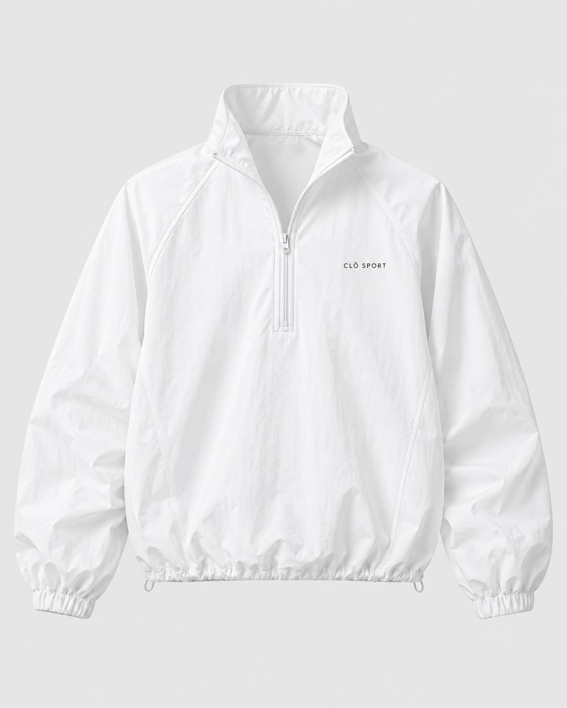 White Windbreaker